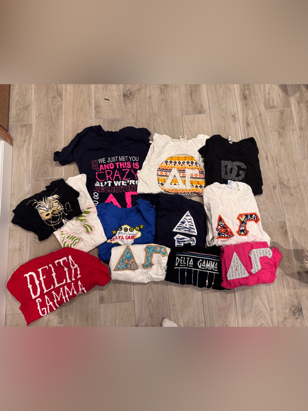 Delta Gamma Assorted Girls' Crew & Graphic Tees - Mixed Colors